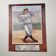 Vintage 1998 Legends Of The Game #5 Collector&#39;s Series Tin Sign 16x12 Lou Gehrig - £11.04 GBP