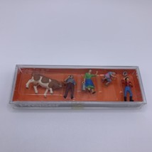 Preiser On The Farm Set HO 1:87 Scale New Cow Workers People 10044 - £17.40 GBP