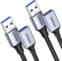 2 Pack USB Extension Cable 15 FT 15 FT USB Extender USB 3.0 Extension Cable Brai - £38.52 GBP