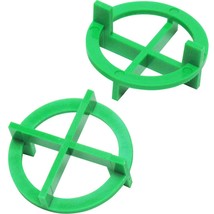 100 Circular rOund TILE SPACERS 1/16&quot; 1.5 mm 2 sided GREEN Plastic TAVY ... - $28.28