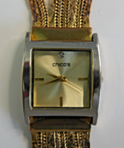 CHICO'S Quartz Square Gold Women's Wristwatch - $4.90