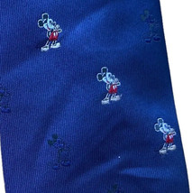 Vintage Disney Balancine Tie Works Mickey Necktie Made in USA Blue - £7.48 GBP