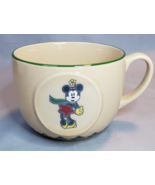 Disney Store Minnie Mouse Mug Cappuccino Coffee Cocoa Soup Beige Green A... - £14.02 GBP