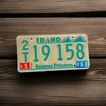 Idaho '91 License Plate Twin Falls County Famous Potatoes #2T 19158 Man ... - $20.00