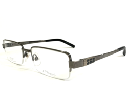 S.T. Dupont Eyeglasses Frames DP-8025U Gray Rectangular Half Rim 53-19-139 - $93.29