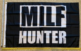 MILF Flag Milf Hunter WB Block Hot Mom Beer Busch Sign Poster 3x5&#39; - £13.15 GBP