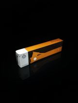 Solingen Gold with Black  Leather  V-Cut cigar cutter and box opener NIB image 6