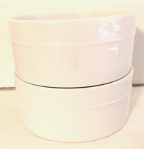 Home Trends CANOPY Ramekins Bowls Set of 2 White Ceramic  2.25&quot;H 4.75&quot; diam - $17.09