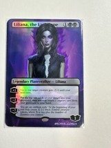 Liliana the Last Hope - Foil Custom sticker on MTG bulk card. - $4.94