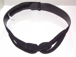 Susan Graver Peachskin Knotted Belt BLACK Peach Skin - $22.99