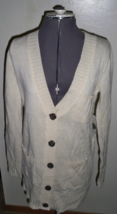 Women&#39;s Junior&#39;s Kirra Knit Sweater Shawl L/S Cardigan Ivory New $45 - £23.59 GBP