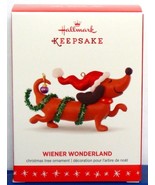 2016 Hallmark Keepsake Dachshund Dog Christmas Ornament Wiener Wonderlan... - £51.87 GBP