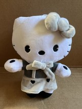 Hello Kitty 9&quot; Tall Black White Sanrio Fiesta 2018 plush toy doll figure... - $24.70