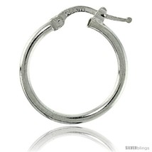 Sterling Silver Italian 2mm Tube Hoop Earrings, 3/4 in (20  - $18.31