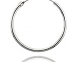 Sterling silver endless hoop earrings 2 mm tube 1 1 4 in round thumb155 crop