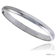 Size 6.5 - Sterling Silver 2 mm Thin High Dome Wedding Band Toe Ring Thumb  - $12.84 CAD