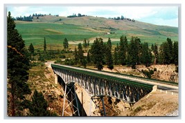 Rock Creek Canyon Bridge Osoyoos British Columbia Canada UNP Chrome Postcard S15 - £2.62 GBP