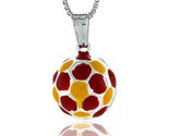 Ng silver small enamel soccer ball pendant made in italy 1 2 in 13 mm in diameter  thumb155 crop
