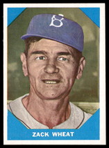 1960 Fleer Baseball Greats #12 Zack Wheat VG-EX-B108R12 - £23.74 GBP