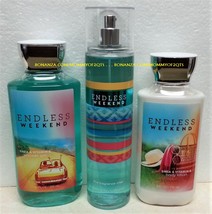 Endless Weekend Bath and Body Works Fragrance Mist Body Lotion Shower Gel - £30.68 GBP