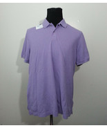 IKE BEHAR Men Size L Purple Cotton Short Sleeve Polo Shirt New Swing Fle... - £38.28 GBP