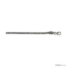 Length 16 - Sterling Silver Round Bali BYZANTINE Chain Necklaces &amp; Bracelets  - £147.76 GBP
