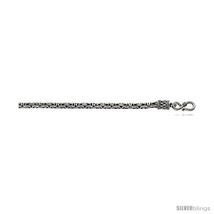 Length 16 - Sterling Silver Round Bali BYZANTINE Chain Necklaces &amp; Bracelets  - £141.21 GBP