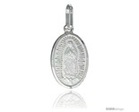 Er guadalupe medal 3 4 x 1 2 in oval made in italy free 24 in surgical steel chain thumb155 crop