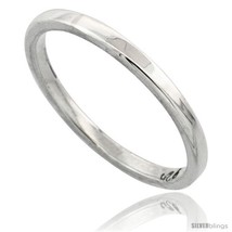 Size 4 - Sterling Silver 1.7 mm Flat Wedding Band Thumb  - £7.54 GBP