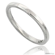 Size 7.5 - Sterling Silver 1.7 mm Flat Wedding Band Thumb  - $9.38