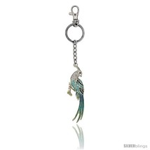 Multi Color Bird Parrot Key Chain, Key Ring, Key Holder, Key Tag, Key Fo... - $19.59