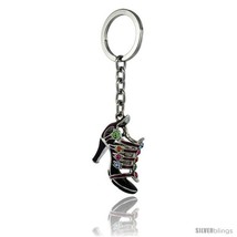Purple High Heeled Shoe Sandal Key Chain, Key Ring, Key Holder, Key Tag,... - $19.59