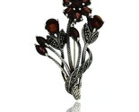 Sterling silver marcasite brooch pin thumb155 crop