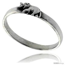 Size 6.5 - Sterling Silver Elephant Ring 3/16 in  - £8.63 GBP