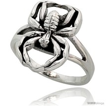 Sterling silver spider ring thumb200