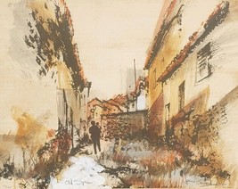 Rare &amp; Hand signed Jonas Gerard &quot;Old Spain&quot; Limited Ed. 32/125 Color Litho Art - £387.21 GBP