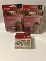 (3) TDK Mini DVD-RW Camcorder Computer 30 Min Rewritable DVD Disk 3 Pack... - £23.70 GBP