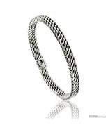 Sterling Silver Flat Tight Mesh Bracelet, 7mm wide with Fold Over Clasp ... - £136.85 GBP