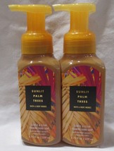 Bath &amp; Body Works Gentle &amp; Clean Foaming Hand Soap Set Lot 2 Sunlit Palm Trees - £18.56 GBP