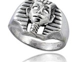 Sterling silver king tuts mask gothic biker ring 5 8 in wide thumb155 crop