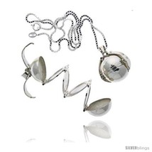 Sterling Silver Photo Ball Locket For Six Pictures, 9/16  - £83.12 GBP