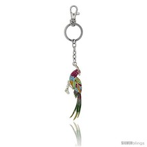 Multi Color Bird Parrot Key Chain, Key Ring, Key Holder, Key Tag, Key Fo... - $19.59