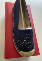 kelly &amp; katie Sayeva Navy Espadrille Flats Woman Shoes 8.5 - $47.42 CAD