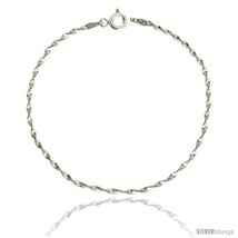 Length 18 - Sterling Silver Twisted Herringbone Chain Necklaces &amp; Bracelets  - £45.49 GBP