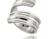 Sterling silver spoon ring handmade high polish 7 8 in wide thumb155 crop