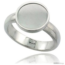 Size 11.5 - Sterling Silver Small Signet Ring, Handmade, 3/4 in (21 mm)  - $95.75