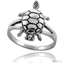 Size 6 - Sterling Silver Turtle Poison  - £26.36 GBP