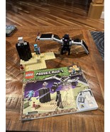 95% Complete LEGO Minecraft 21151 The End Battle W/instructions - $26.73 CAD
