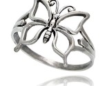 Sterling silver butterfly ring 5 8 in wide thumb155 crop