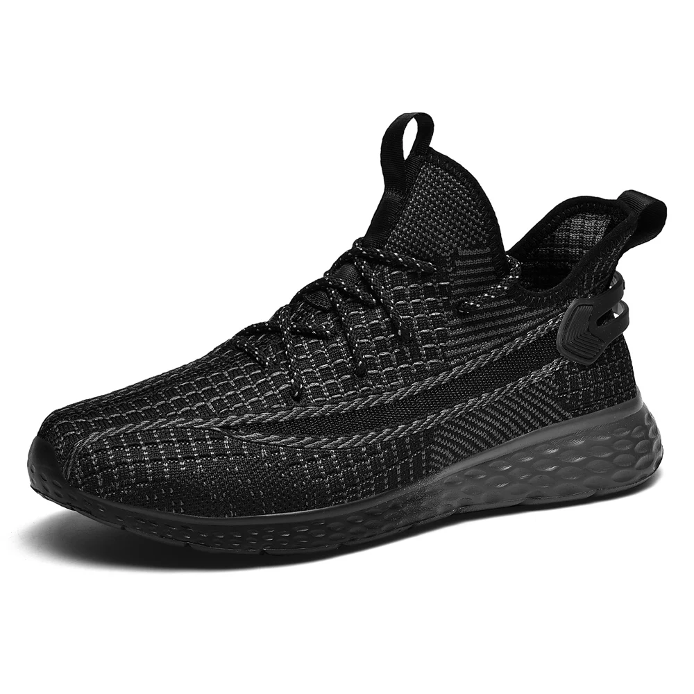 3 new men s sports shoes patent breathable men s casual shoes durable black shoes large thumb200